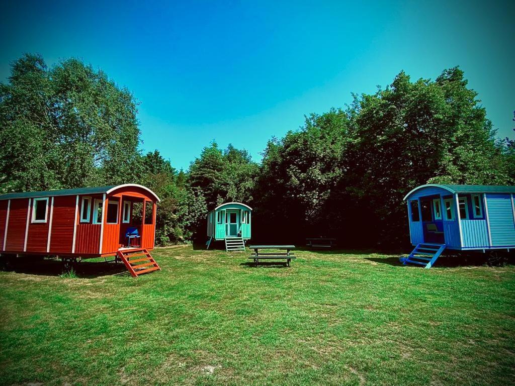 Pipowagens Bij Pannenkoekenrestaurant & Camping De Koppenjan 'Een Uniek Verblijf Met Kinderspeelboerderij' Jubbega-Schurega Zewnętrze zdjęcie